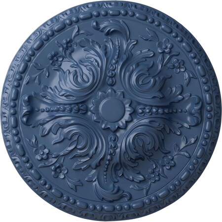 Ekena Millwork Amelia Ceiling Medallion (Fits Canopies up to 2 3/8"), Hand-Painted Americana, 19 5/8"OD x 3/4"P CM20AMAMF